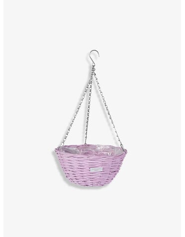 Laura Ashley Rieten plantenbak roze
