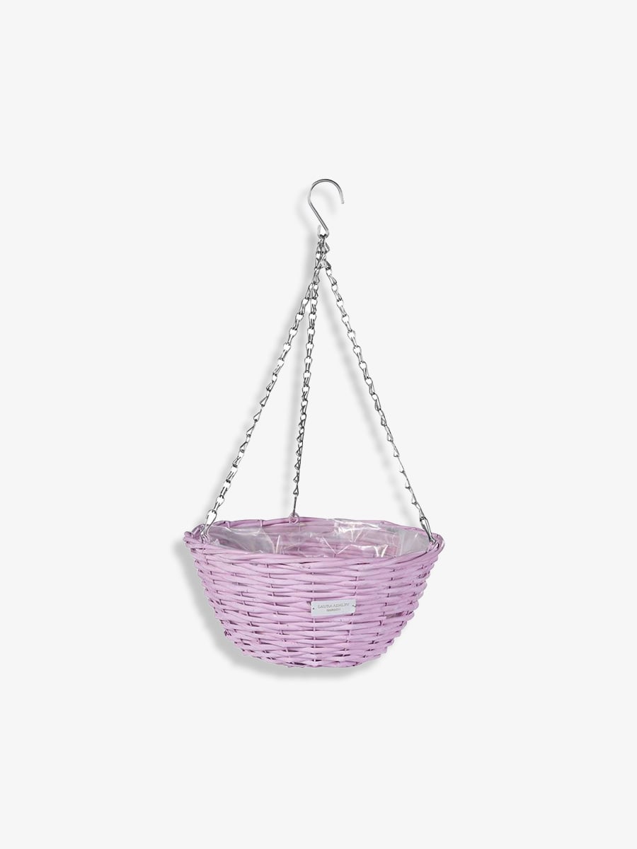 Laura Ashley Rieten plantenbak roze