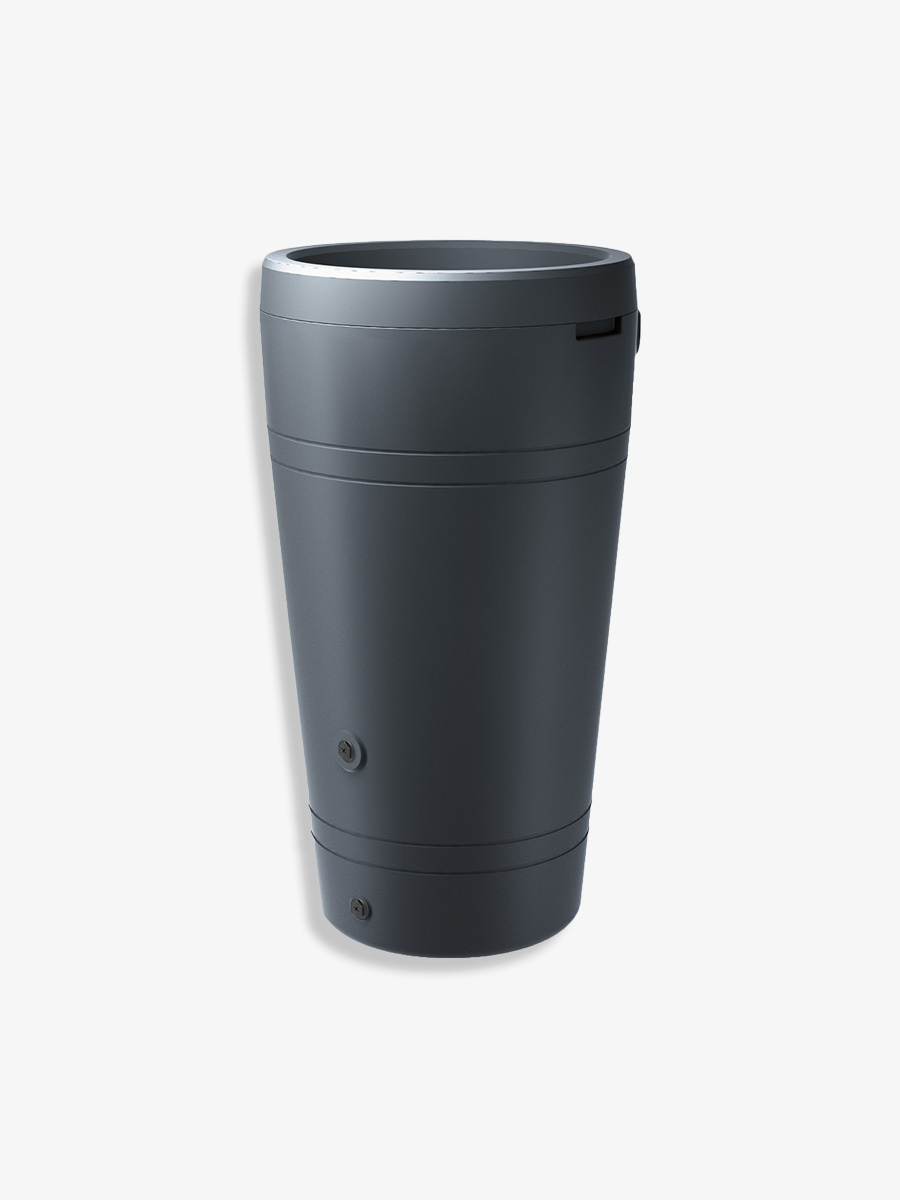 Soluvert Regenton Tube 2 in 1 met kraantje 230L antraciet