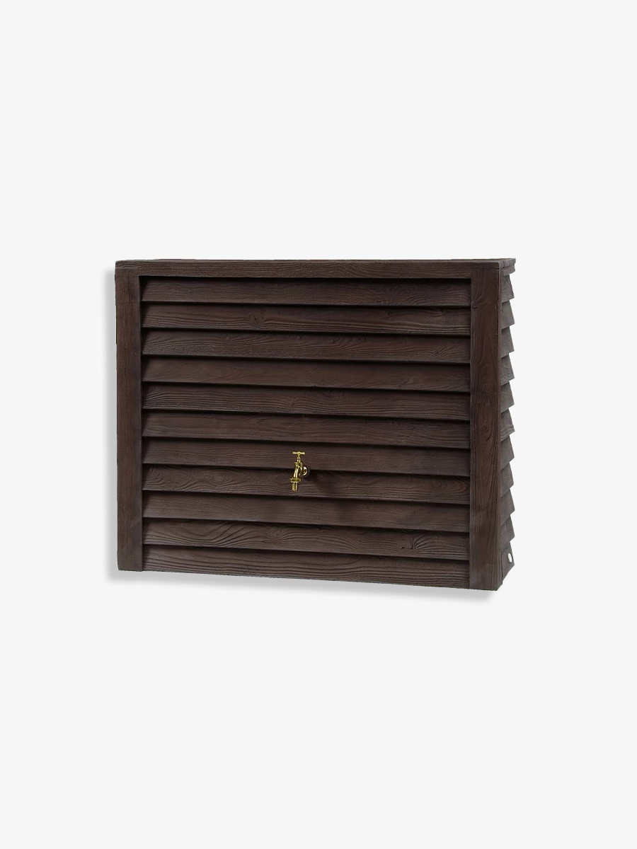 Soluvert Regenton Houtlook donkerbruin 350L