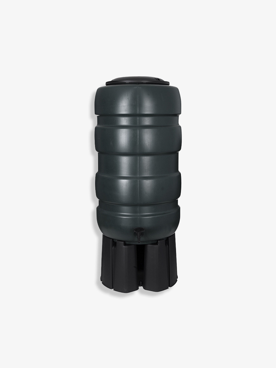 Soluvert Regenton Water Butt Round Antraciet zonder standaard 230L