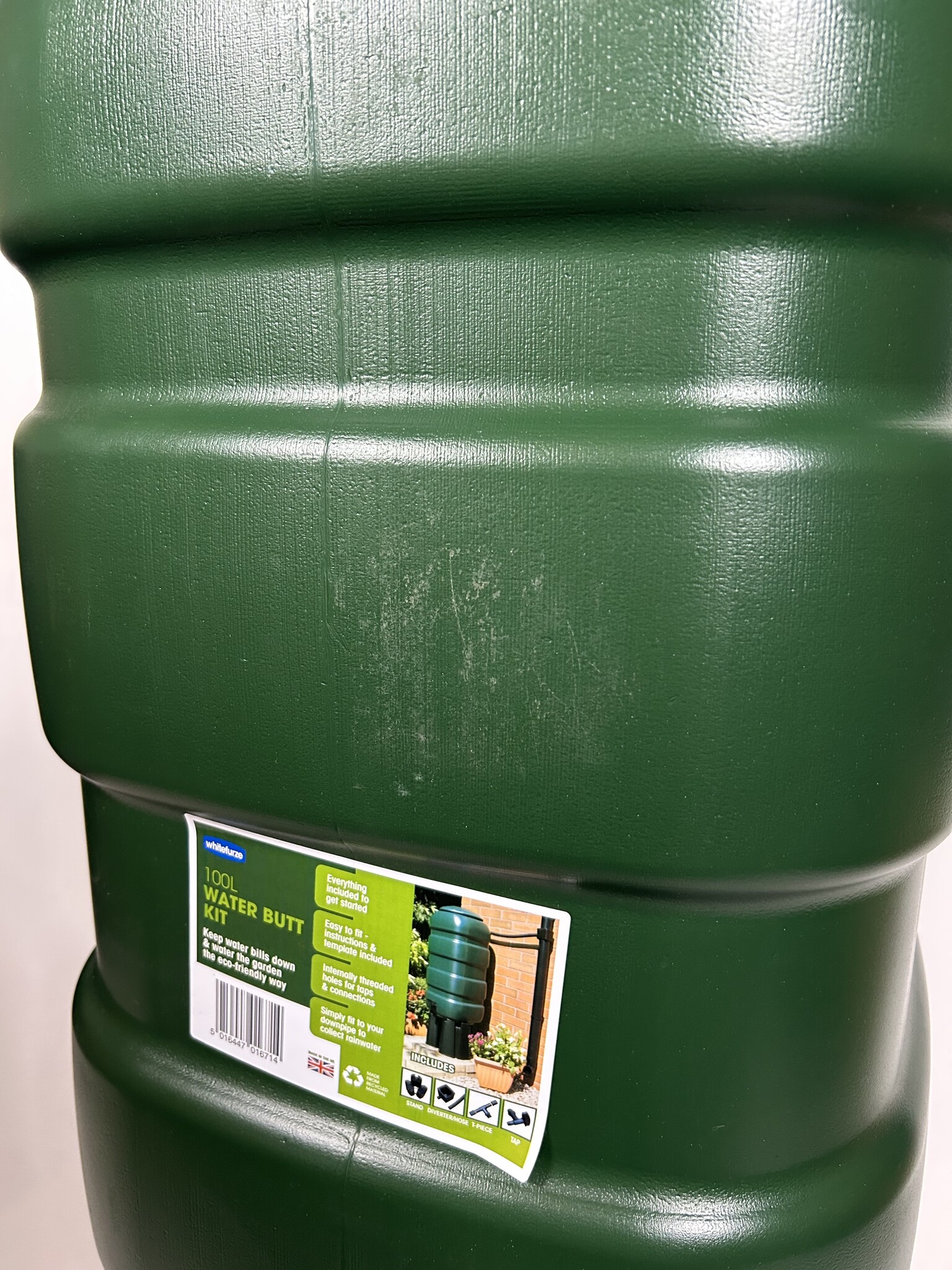 Soluvert Regenton groen met standaard - tweede kansje