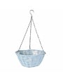 Laura Ashley Rieten plantenbak blauw