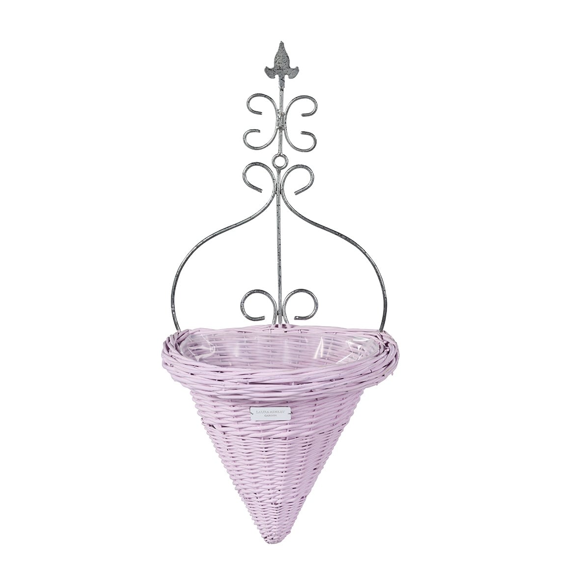 Laura Ashley Polaris rieten muur bloembak roze