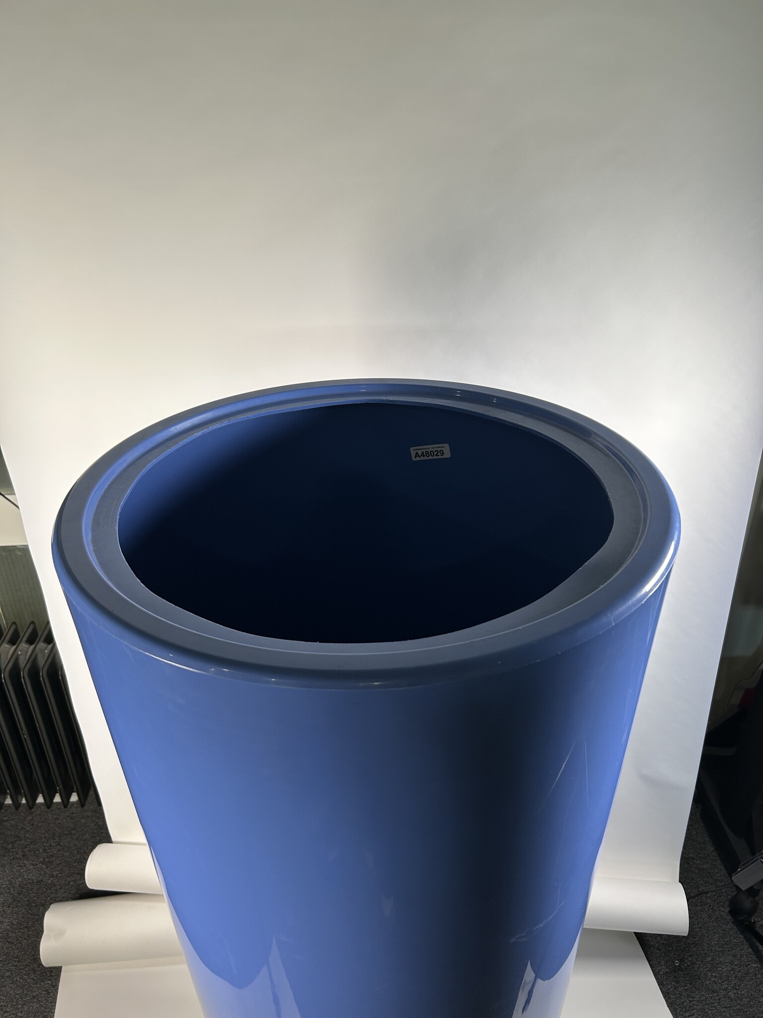 Soluvert Regenton blauw met bloembak 350L - tweede kansje