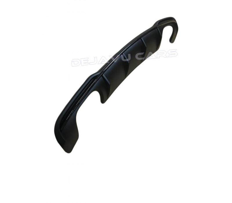 S3 Look Diffusor Black Edition + Auspuffanlage für Audi A3 8V (S line hintere Stoßstange)