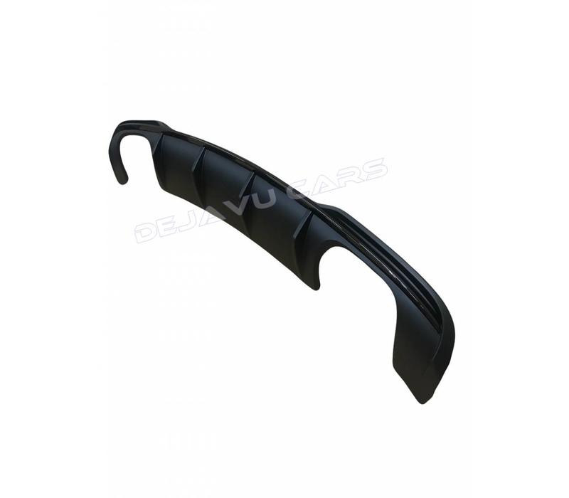 S3 Look Diffuser Black Edition + Uitlaat systeem voor Audi A3 8V (S line achterbumper)
