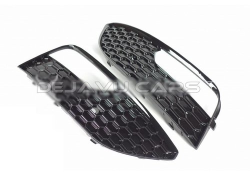 OEM Line ® RS3 Look Mistlamp rooster Piano Black Edition voor Audi A3 8V