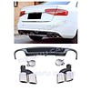 OEM Line ® S line Look Diffuser + Exhaust tail pipes for Audi A4 B8