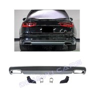 S line Facelift Look Diffuser + Exhaust tail pipes for Audi A6 C7 4G / S line / S6