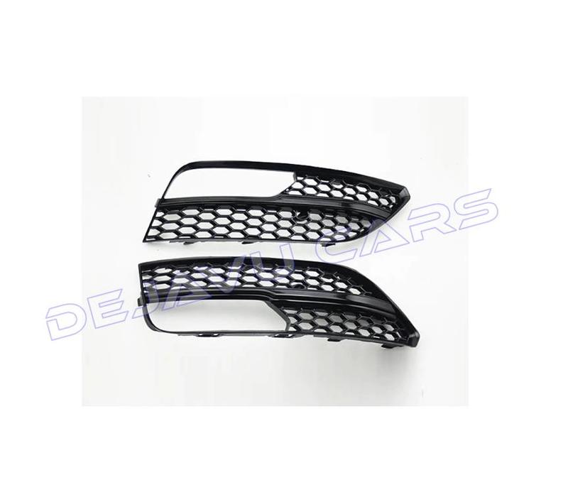 RS3 Look Fog light grille Black Edition for Audi A3 8V