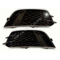 RS1 Look Mistlamp roosters Black Edition  voor Audi A1 8X