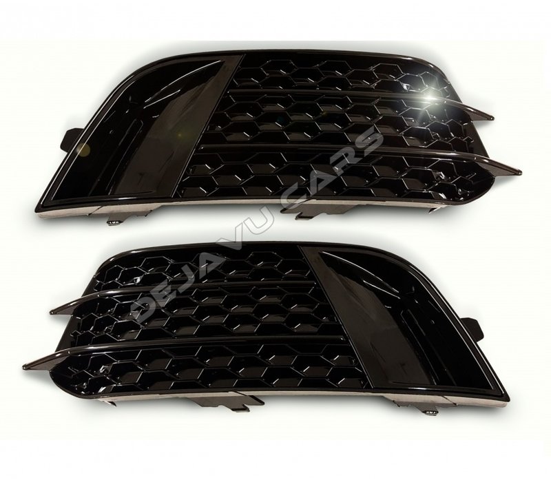 RS1 Look Nebelscheinwerfergitter Black Edition für Audi A1 8X