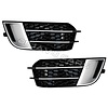 OEM Line ® RS1 Look Fog light grille Silver/Black Edition for Audi A1 8X