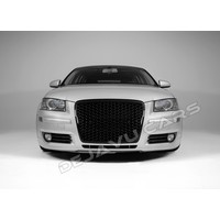 RS3 Look Front Grill Hoogglans zwart Black Edition voor Audi A3 8P