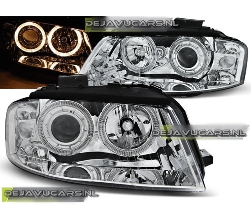 Headlights with Angel Eyes for Audi A3 8P