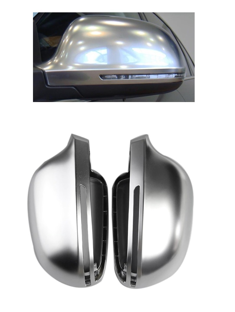 Matt Chrome Spiegelkappen für Audi A3 S3 A4 S4 A5 S5 A6 S6 A8 S8