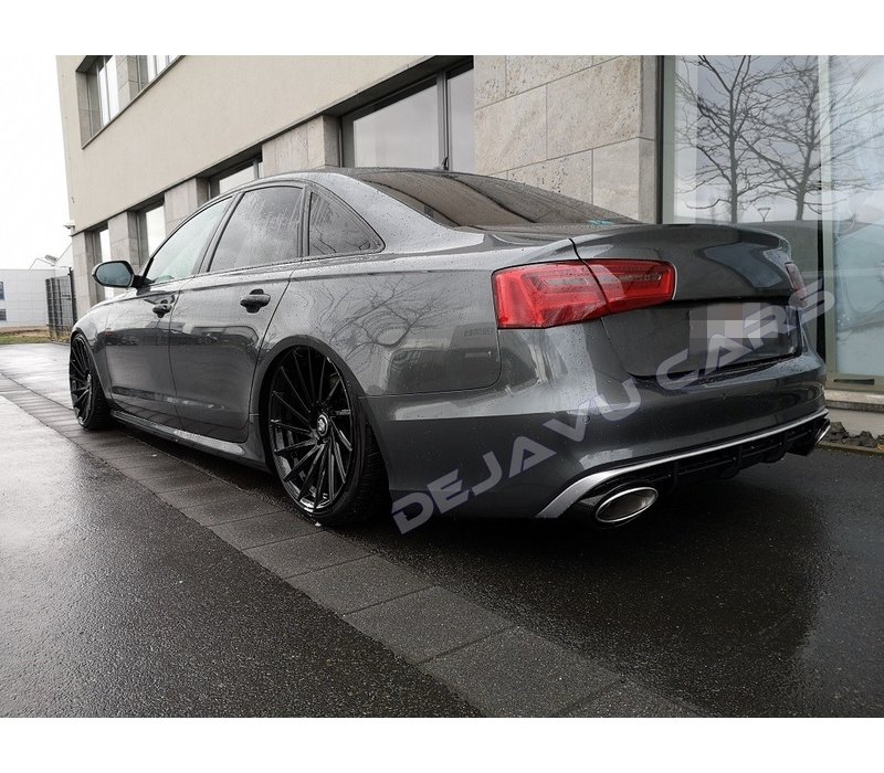 RS6  Look Diffusor + Auspuffblenden für Audi A6 C7 4G / S line / S6