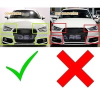 RS1 Look Fog light grille Black Edition for Audi A1 8X