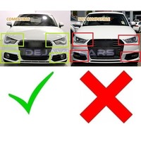 RS1 Look Fog light grille Silver/Black Edition for Audi A1 8X