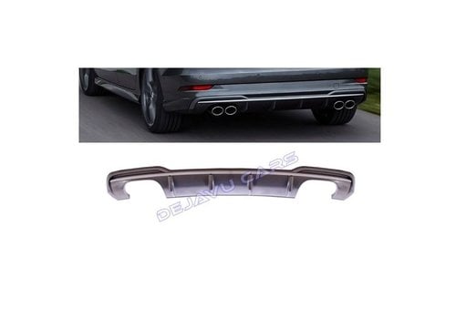 OEM Line ® S3 Look Diffuser Platinum gray for Audi A3 8V (S line rear bumper)