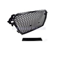 RS4 Look Front Grill Black Edition + Fog Light Grilles for Audi A4 B8.5