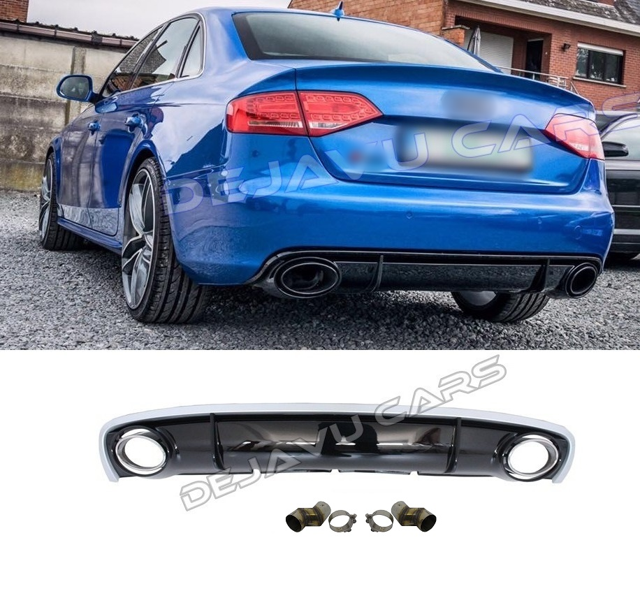 RS4 Look Diffuser for Audi A4 B8 