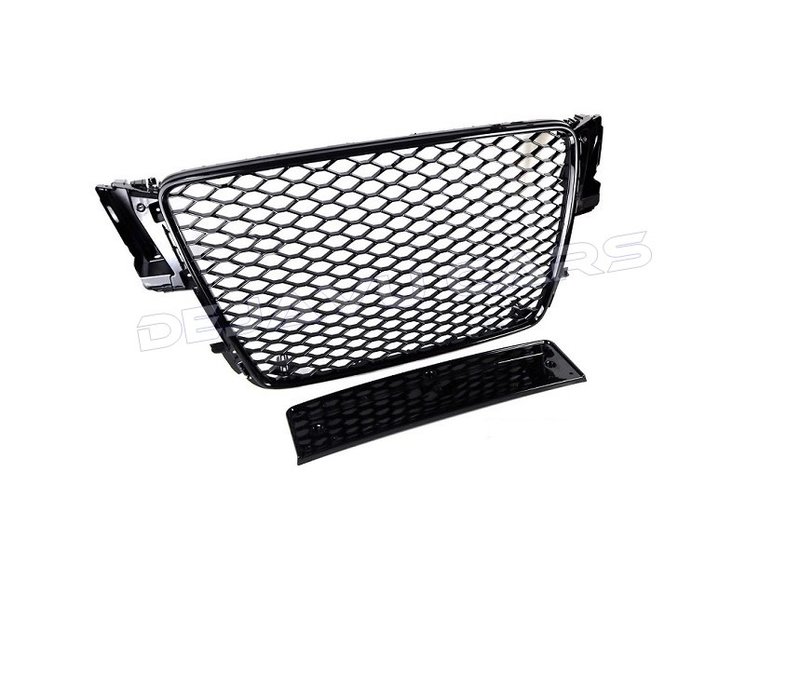 RS5 Look Front Grill Black Edition voor Audi A5 B8