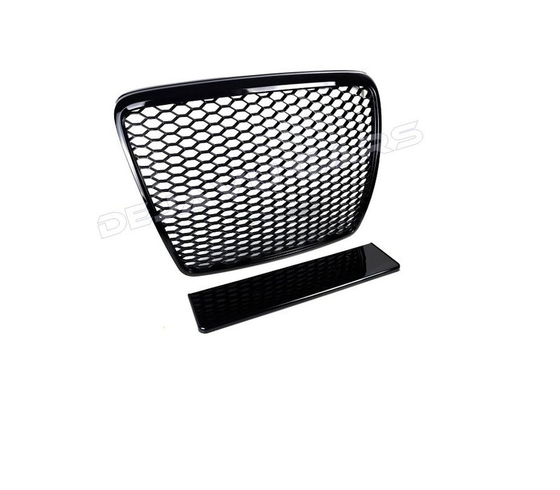 RS6  Look Front Grill Black Edition for Audi A6 C6 4F