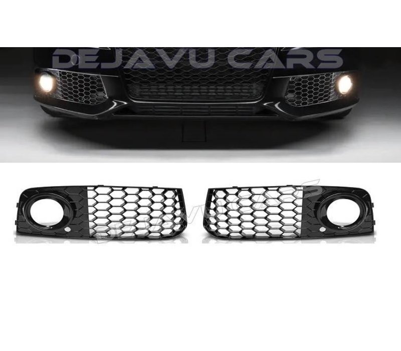 RS Look Fog Light Grilles for Audi A4 / S4 / S line