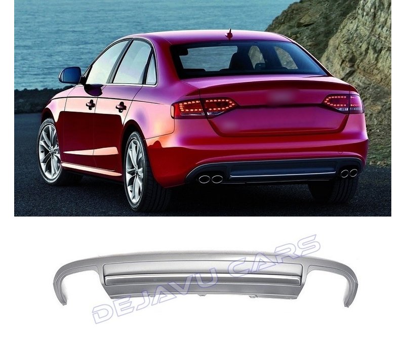 S4 Look Diffuser voor Audi A4 B8