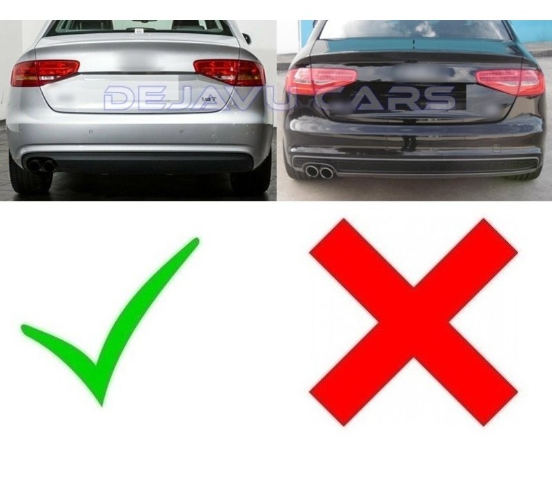 S4 Look Diffuser voor Audi A4 B8.5