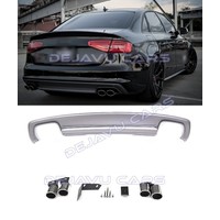 S4 Look Diffuser + Exhaust tail pipes for Audi A4 B8.5