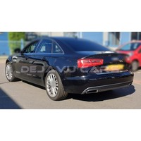 S line Facelift Look Diffusor + Auspuffblenden für Audi A6 C7 4G / S line / S6