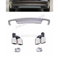 S7 Look Diffuser + Exhaust tail pipes for Audi A7 4G