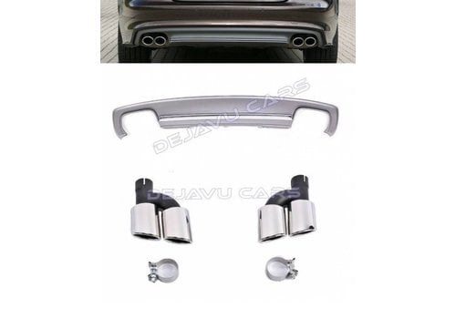 OEM Line ® S7 Look Diffuser + Exhaust tail pipes for Audi A7 4G