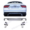 OEM Line ® S7 Look Diffuser + Exhaust tail pipes for Audi A7 4G