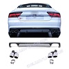 OEM Line ® S7 Look Diffusor + Auspuffblenden für Audi A7 4G