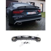 RS7 Look Diffuser + Exhaust tail pipes for Audi A7 4G