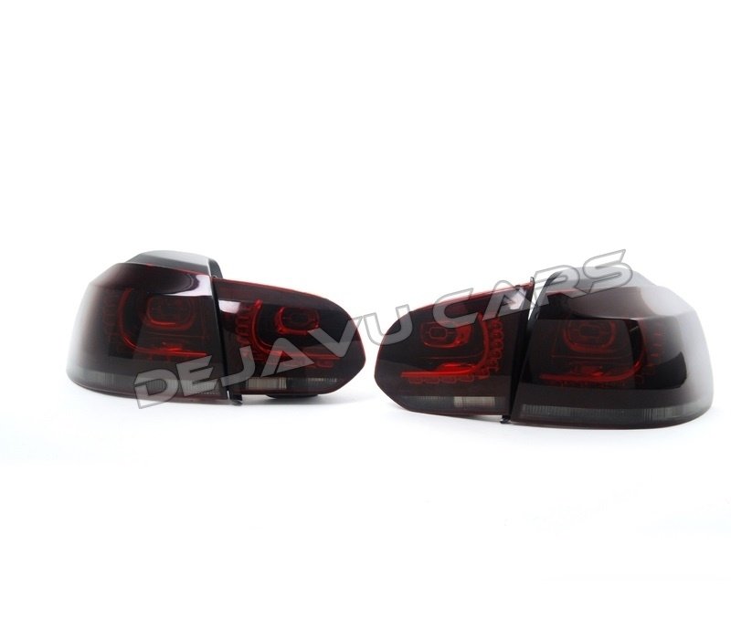 R20 / GTI Look LED Tail Lights Red/Smoke for Volkswagen Golf 6