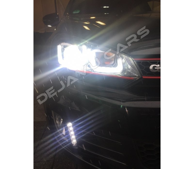 Xenon Look U-LED Koplampen voor Volkswagen Golf 6