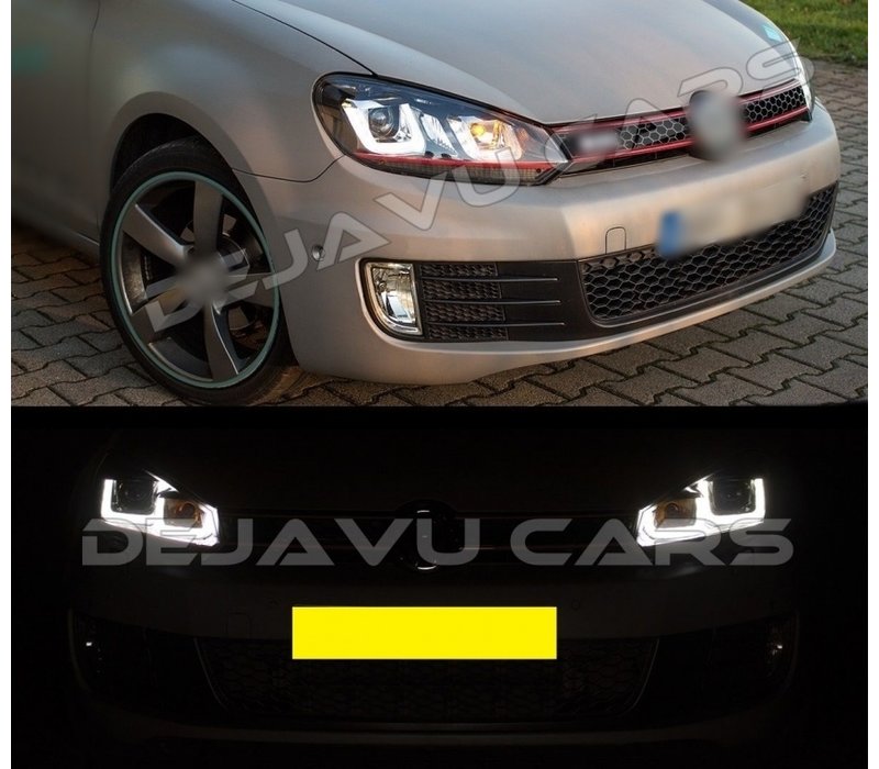 Xenon Look U-LED Headlights for Volkswagen Golf 6