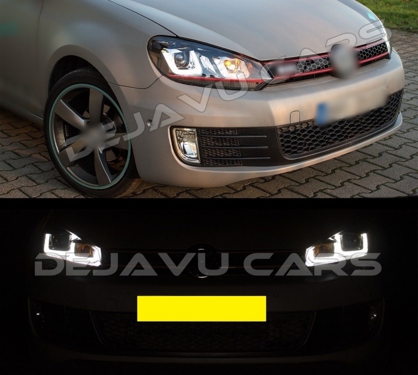 Xenon Look U-LED Scheinwerfer für Volkswagen Golf 6 
