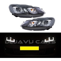 Xenon Look U-LED Headlights for Volkswagen Golf 6