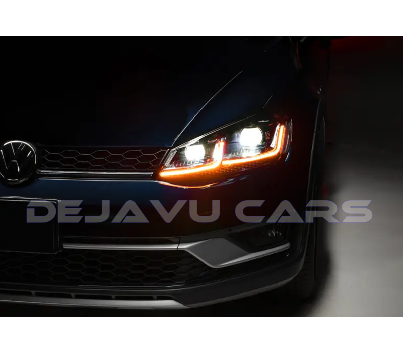 Facelift Look Voll LED Matrix Scheinwerfer mit Start Up Animation für Volkswagen Golf 7