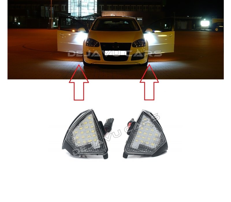 LED Lighting under outside mirror for Volkswagen Golf 5