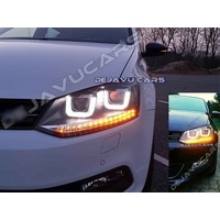 Xenon Look U LED Koplampen voor Volkswagen Polo 6R / 6C