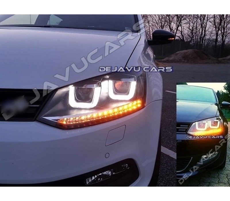 Xenon Look U LED Scheinwerfer für Volkswagen Polo 6R / 6C