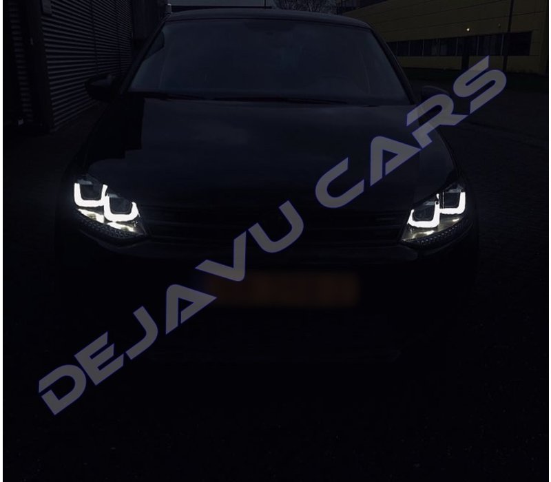 Xenon Look U LED Scheinwerfer für Volkswagen Polo 6R / 6C