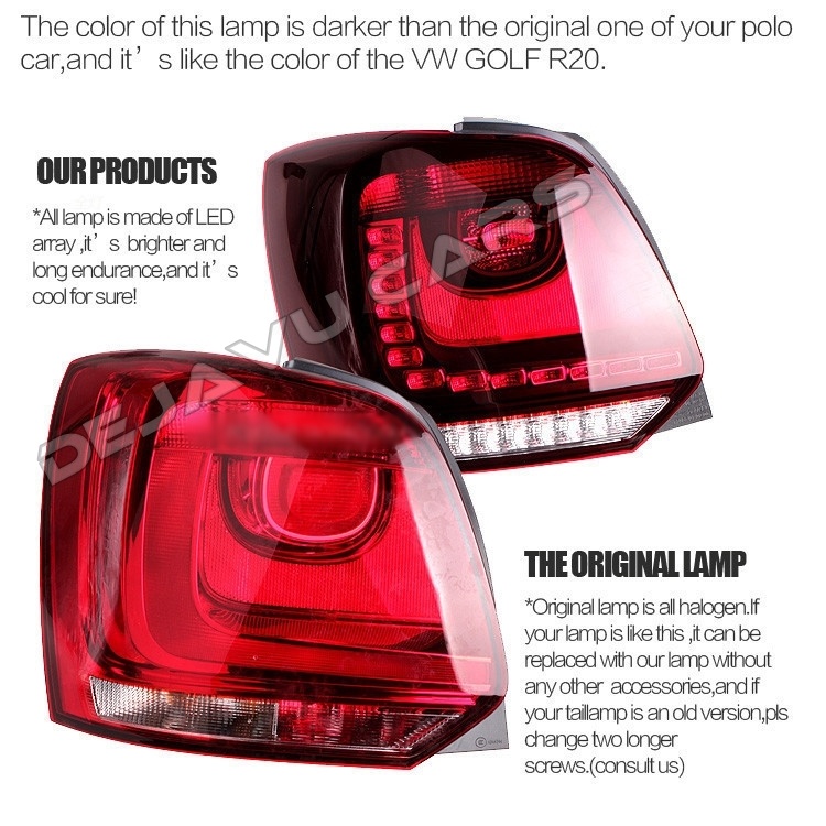 Voll LED Rückleuchten für Volkswagen Polo 6R / 6C 